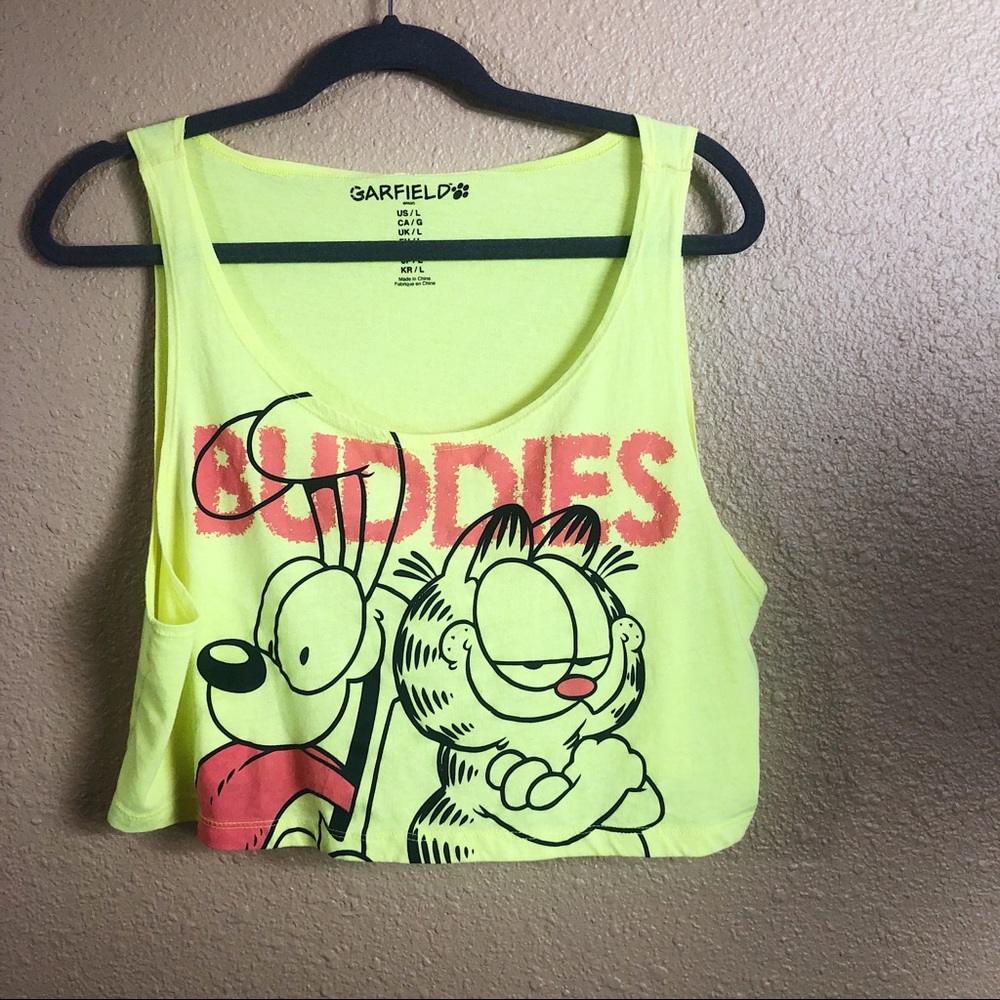 90s style Garfield Crop Top